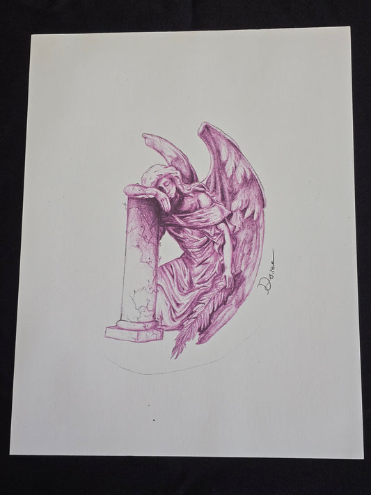 Purple Angel Print